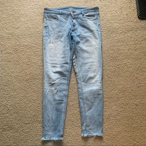 Old Navy Light Wash Ankle Skinny Jeans Size 10